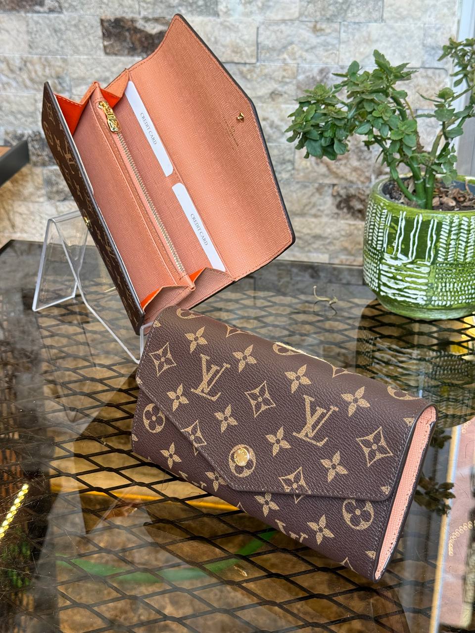 L Leather Adele Wallet (Orange)