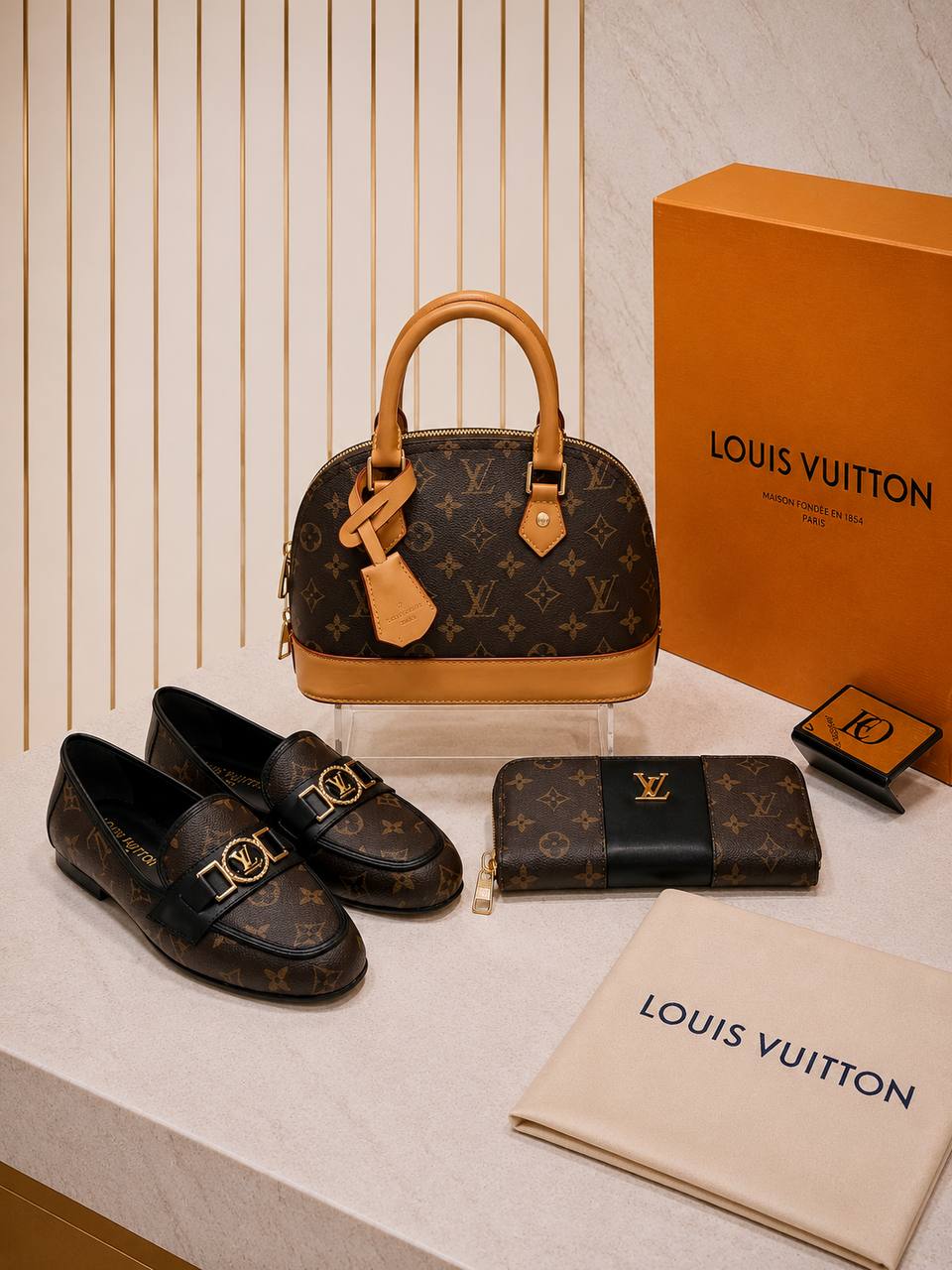 Bag, Shoes and Wallet