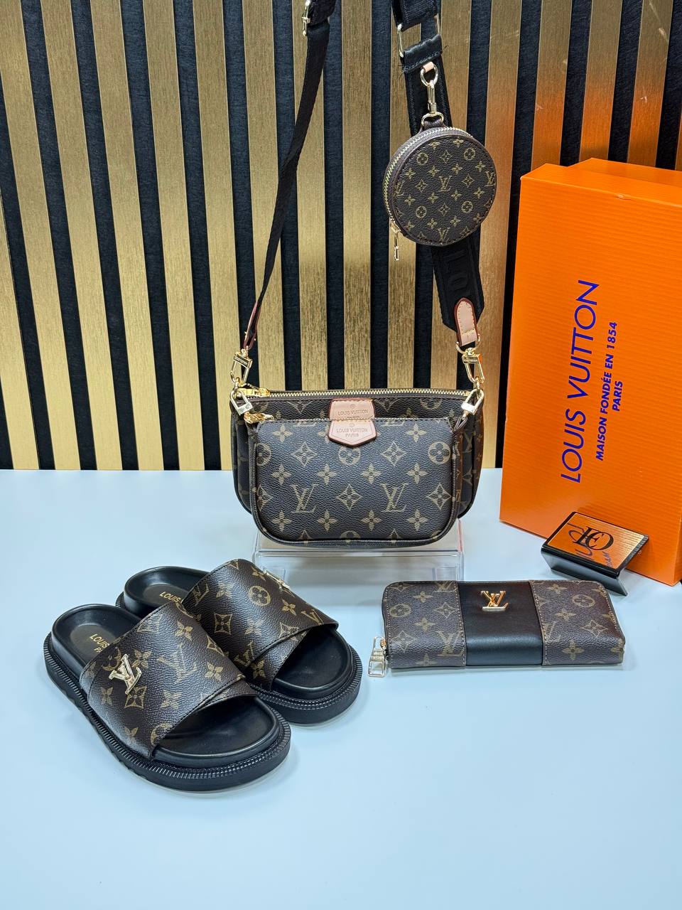 Bag, Slipper and Wallet