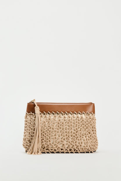 ZARA - WOVEN ROPE CLUTCH