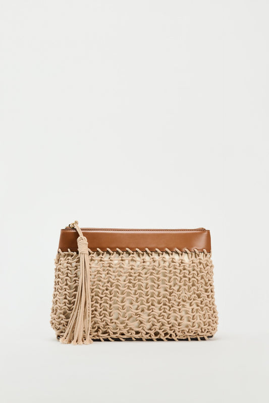 ZARA - WOVEN ROPE CLUTCH