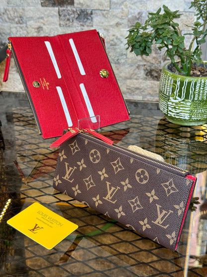 L Leather Adele Wallet (Red)