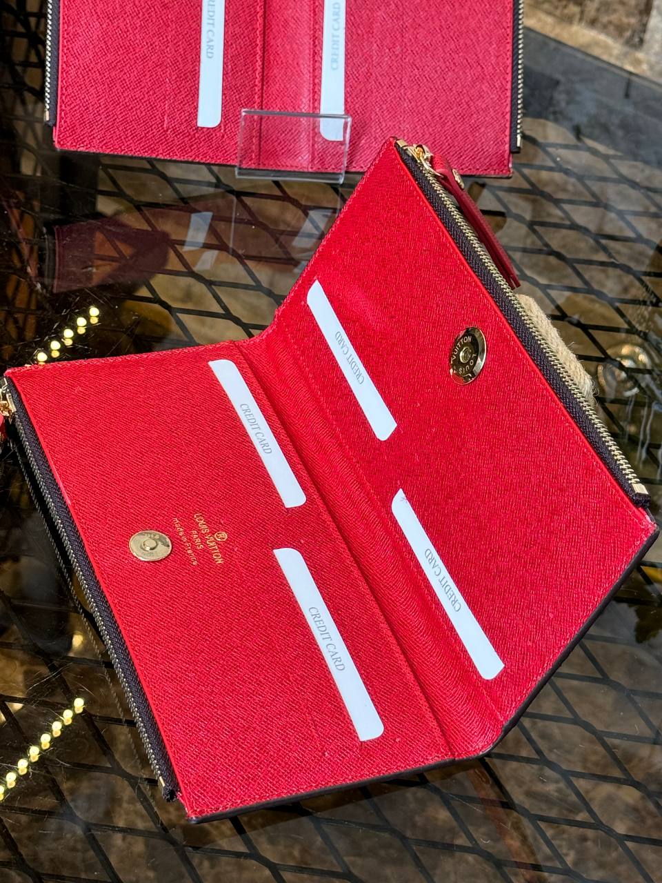 L Leather Adele Wallet (Red)