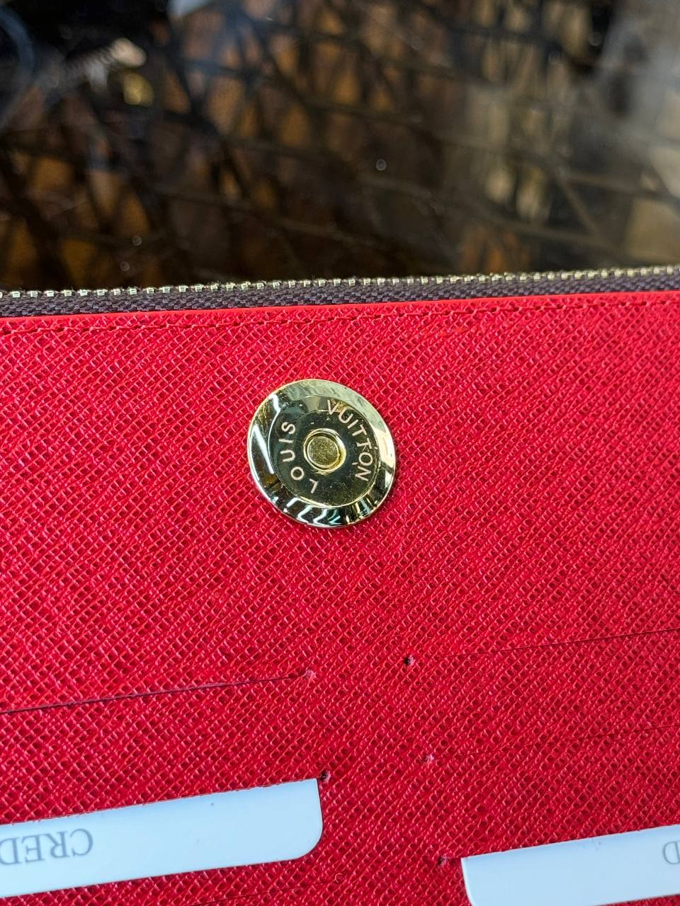 L Leather Adele Wallet (Red)