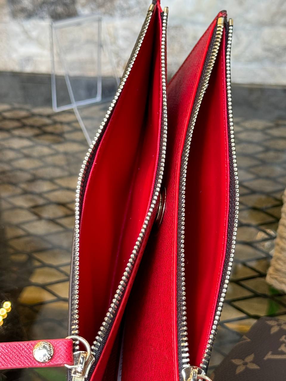 L Leather Adele Wallet (Red)