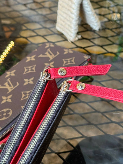 L Leather Adele Wallet (Red)