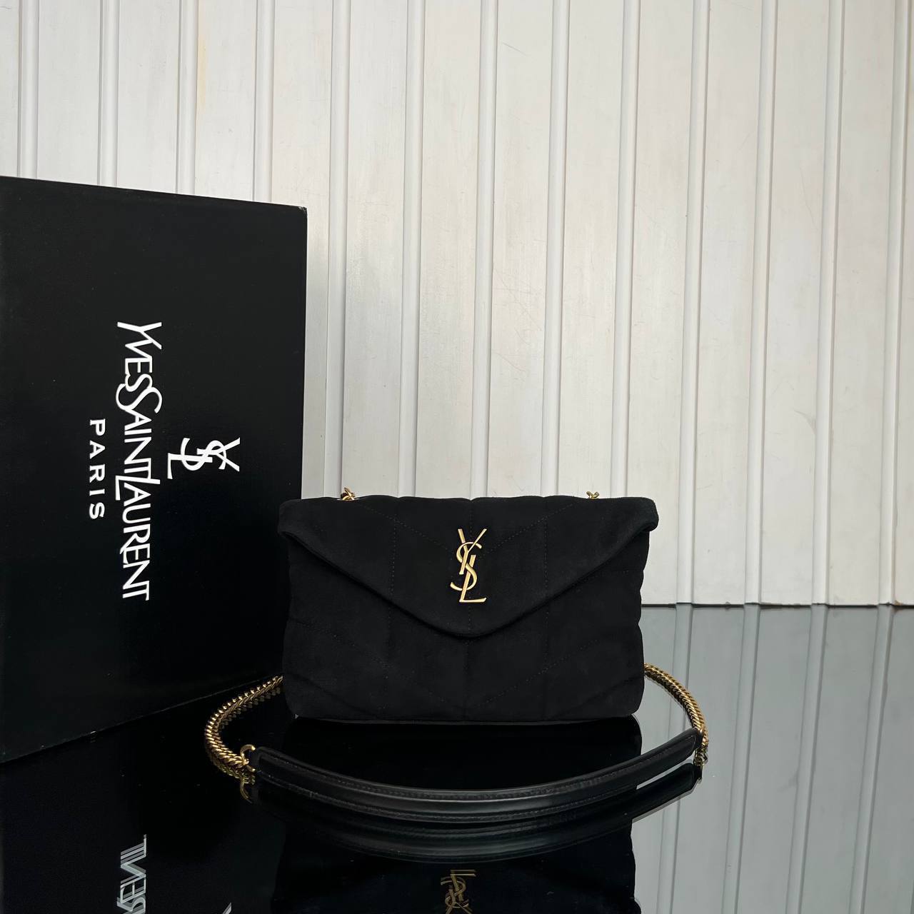 - LouLou Puffer Bag Suede