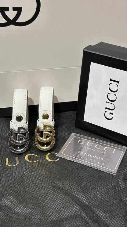 Fit Leather Belt (White)