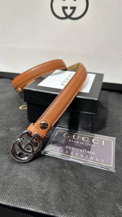 Fit Leather Belt (Brown)