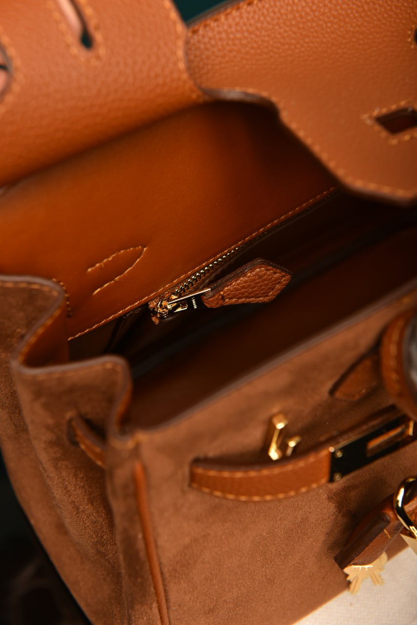 - The Birkin 25’ Suede