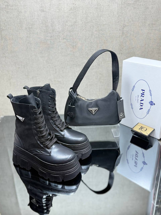 Bag and Leather Boot