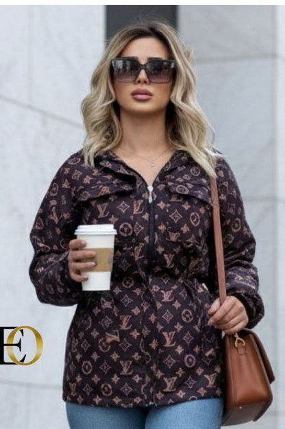 -  Hooded Trench Coat