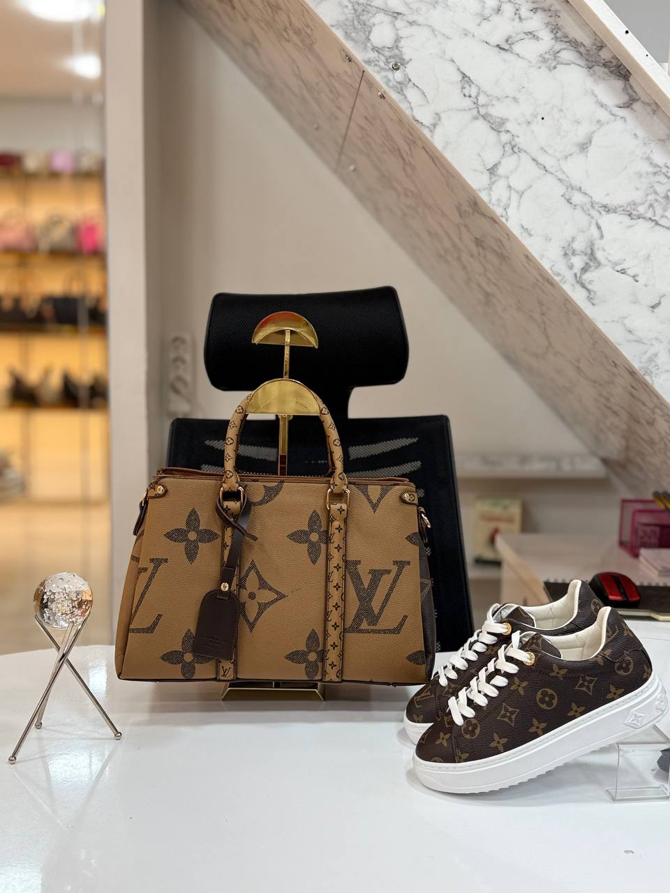 Bag and  Sneakers