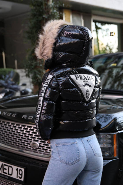 PRD -  Quilted Stone-Studded Jacket