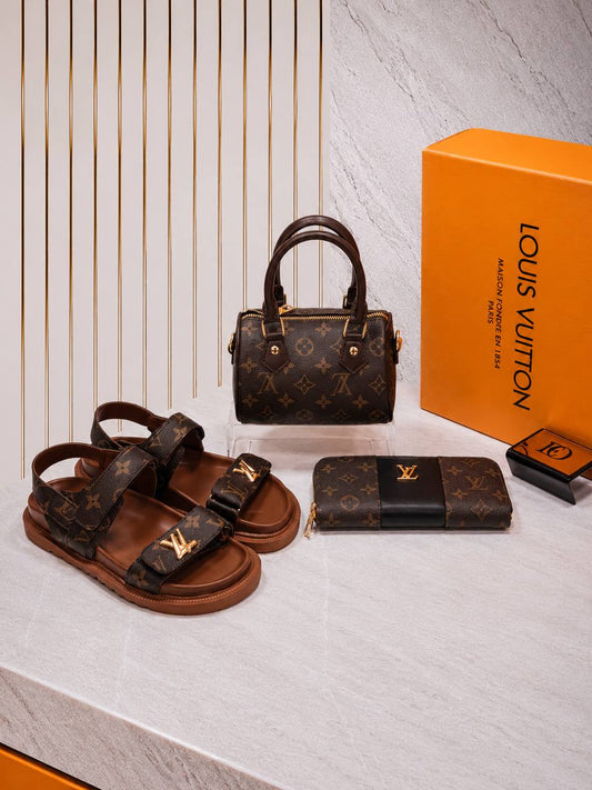 Bag, Sandal and Wallet