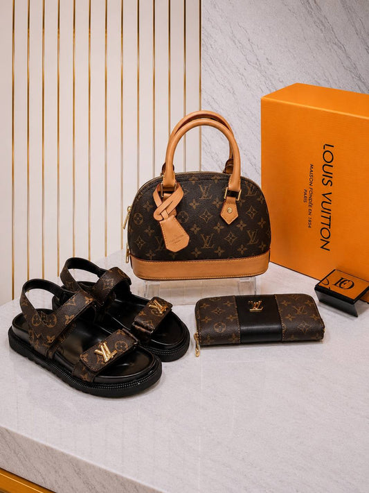 Bag, Sandal and Wallet