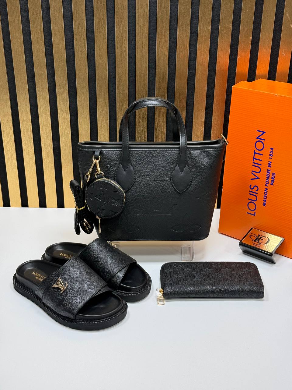 Bag, Slipper and Wallet