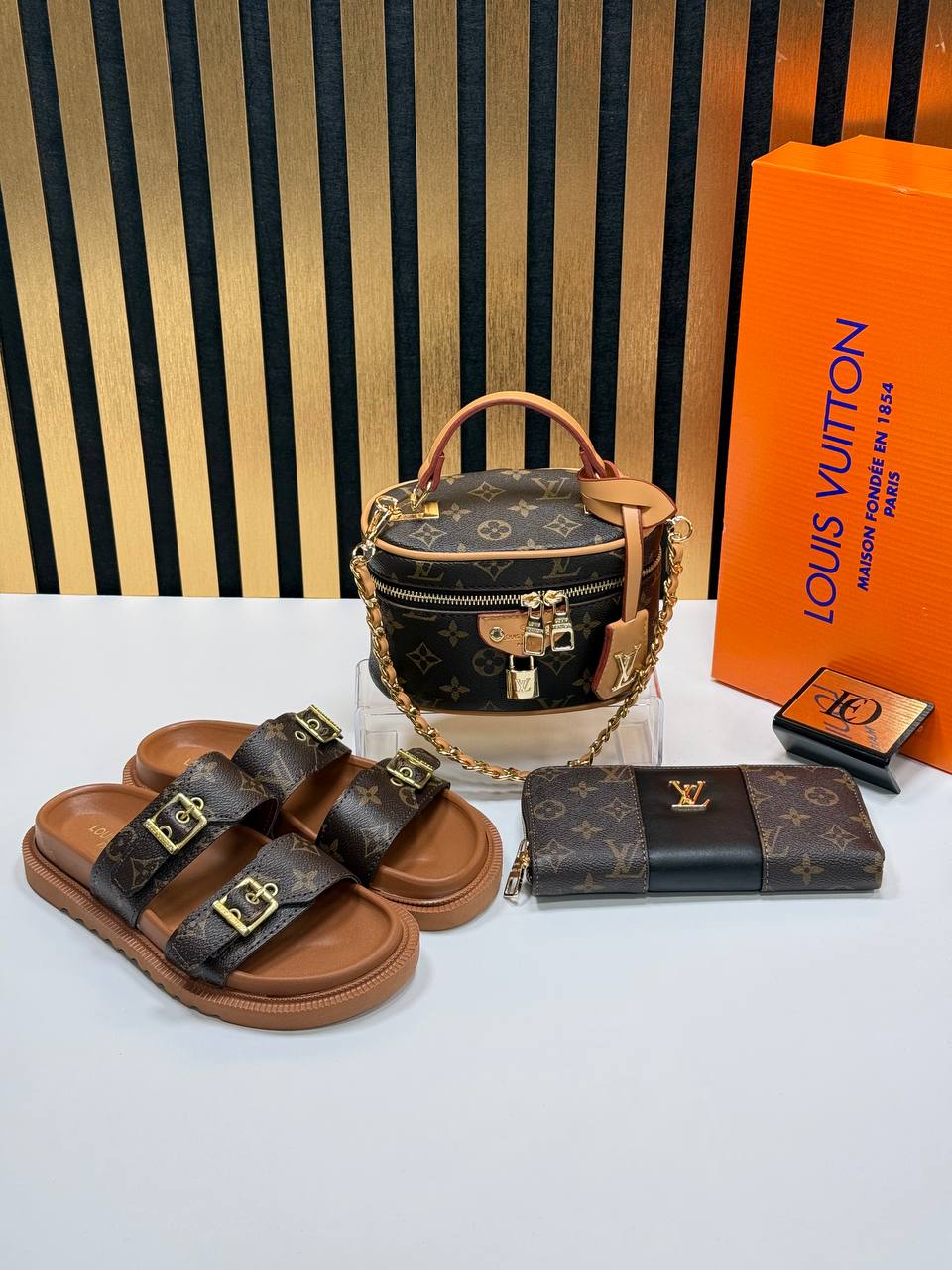 Bag, Slipper and Wallet
